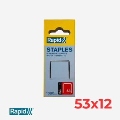 Grapa 53- 12mm Rapid (Cajita 1080 unid)