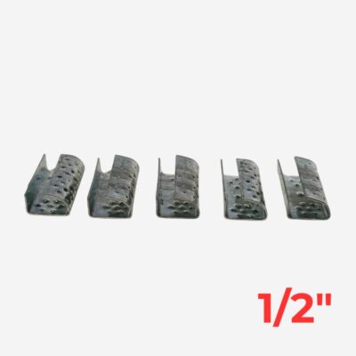 Sello Galvanizado de 1/2" PP Dentado (Caja 10K)
